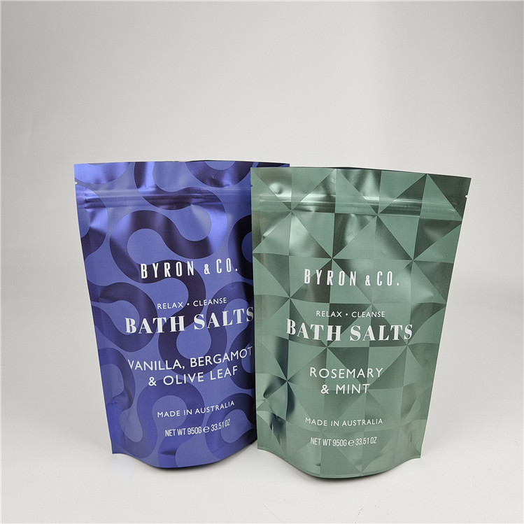 জিপার গন্ধ প্রুফ আর্দ্রতা প্রুফ বডি স্ক্রাব প্যাকেজিং ব্যাগ সঙ্গে স্ট্যান্ড আপ ব্যাগ