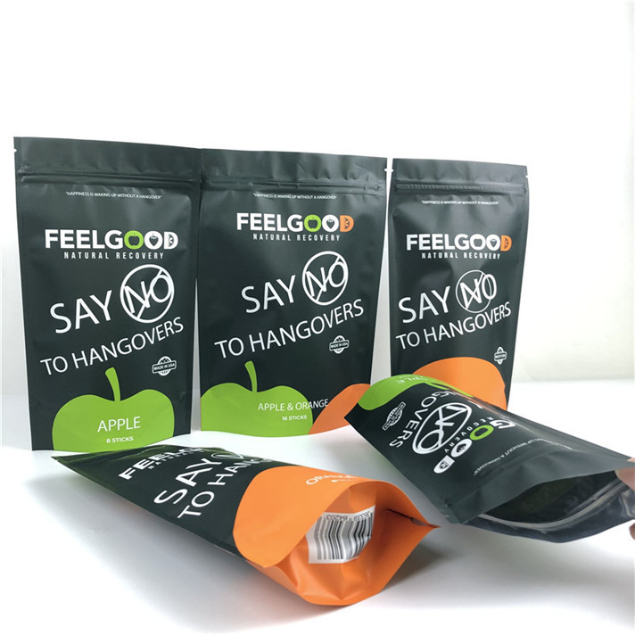 কাস্টম লোগো মুদ্রিত স্ট্যান্ড আপ জিপার পকেট গন্ধ প্রতিরোধী জলরোধী প্লাস্টিক প্যাকেজিং ব্যাগ