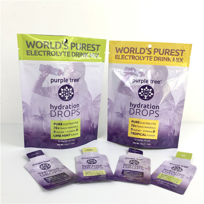 10 রং কাস্টম ম্যাট অ্যালুমিনিয়াম ফয়েল স্ট্যান্ড আপ পকেট জিপলক ডয়প্যাক ব্যাগ খাবারের জন্য