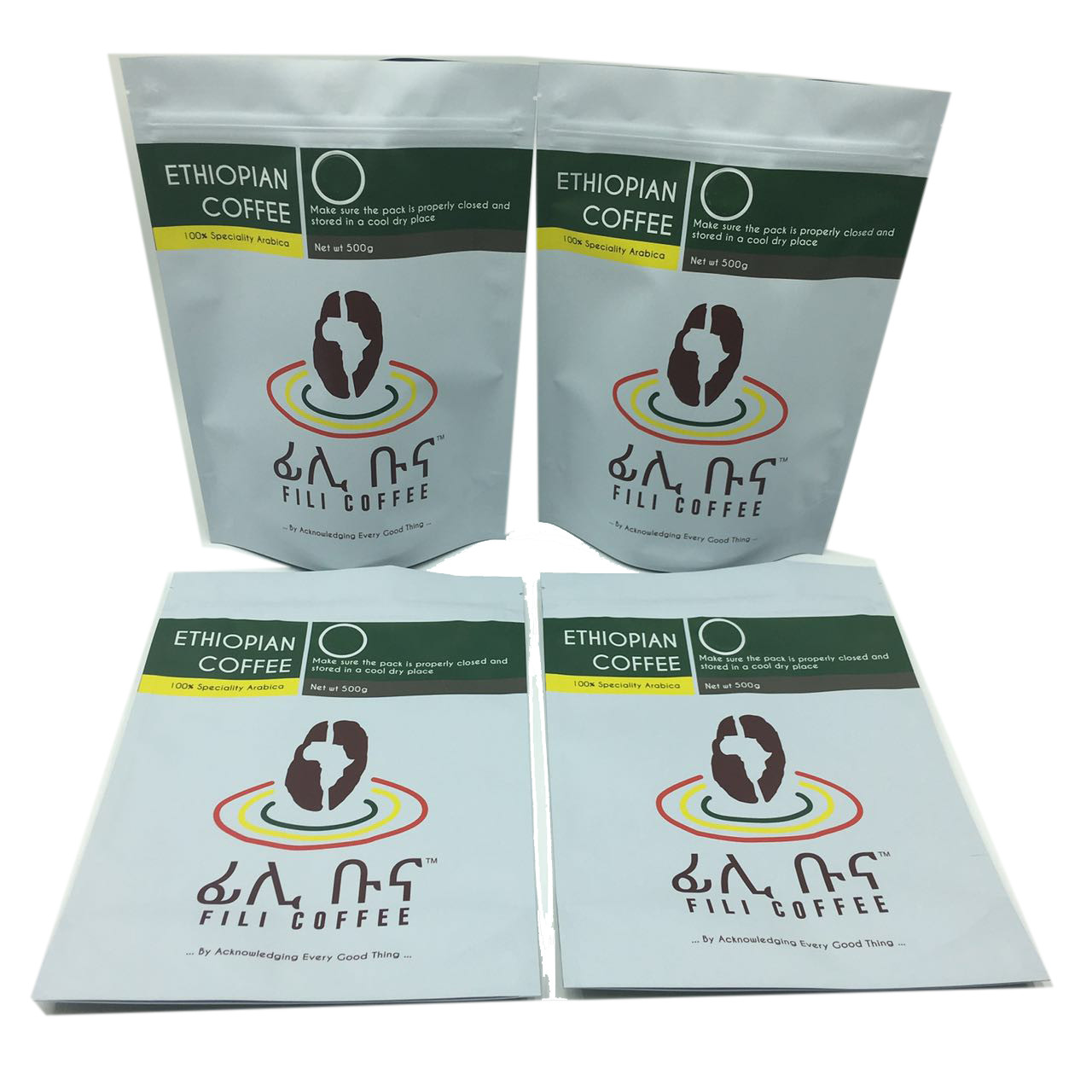 ম্যাট শেষ ফয়েল রেখাযুক্ত স্ট্যান্ড আপ জিপার প্যাকেজিং ব্যাগ 500g কফি ব্যাগ