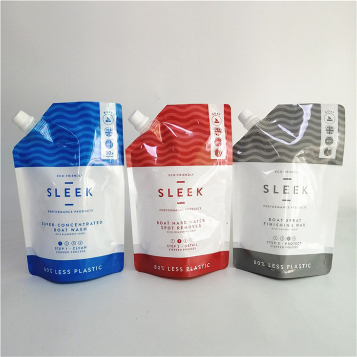 সর্বাধিক চাহিদাযুক্ত পণ্য উচ্চ মানের সঞ্চয়স্থান পানীয় পানীয় স্পাউট প্যাকেজিং ব্যাগ প্লাস্টিক তরল ব্যাগ