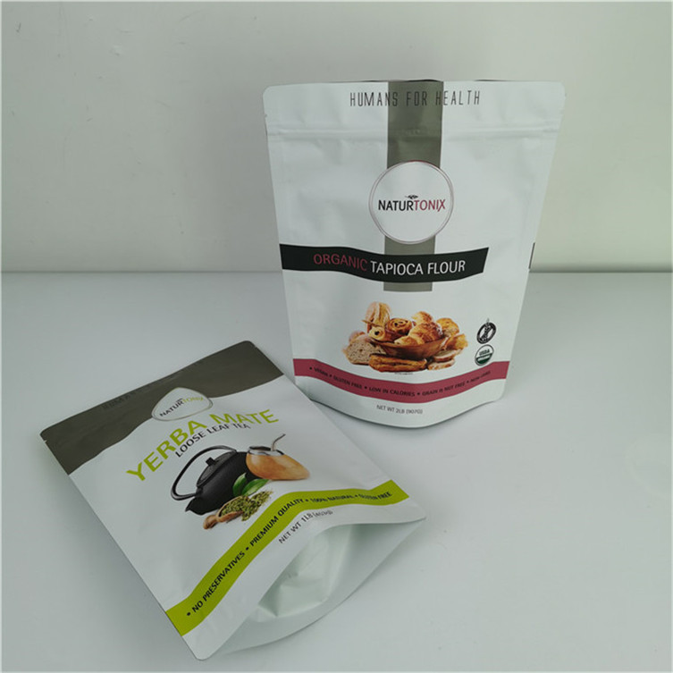 পরিবেশ বান্ধব কাস্টম ব্যক্তিগত লোগো মসৃণ স্টোরেজ প্যাকেজিং প্লাস্টিকের ফয়েল পাউডার জন্য পকেট ব্যাগ