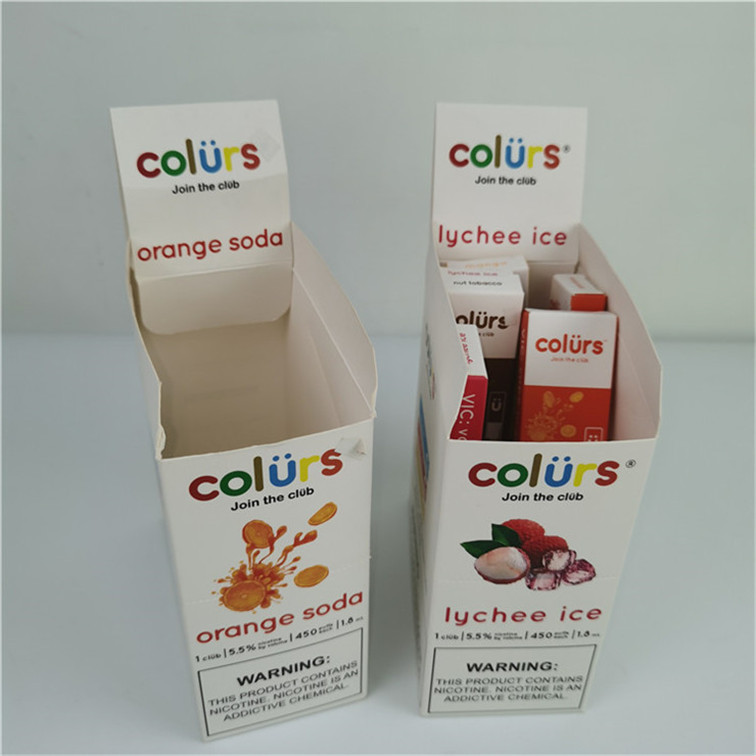 গরম কাস্টম লোগো টান দূরে প্রদর্শন বাক্স কার্ডবোর্ড PDQ কাউন্টার corrugated প্রদর্শন বাক্স