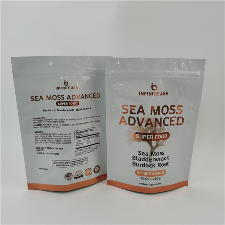 10 টিরও বেশি রঙ গ্রহণ করা যায় সহজ অশ্রু লাইন স্ট্যান্ড আপ পকেট ব্যাগ তাপ সিলিং জিপার শীর্ষ