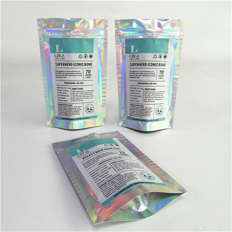 পাইকারি কাস্টমাইজড লোগো ডিজিটাল প্রিন্টিং প্লাস্টিক পিইটি মসৃণ উপযুক্ত মূল্য জিপার সঙ্গে স্ট্যান্ড আপ পকেট