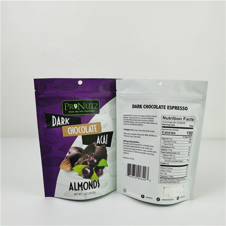 কাস্টম ডিজিটাল প্রিন্টিং পিই জিপার পকেট পরিবেশ বান্ধব এবং তাপ সীল সিলিং হ্যান্ডেল