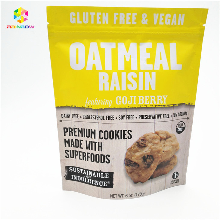 পরিবেশ বান্ধব এবং নিরাপদ উপাদান স্ন্যাক প্যাকেজিং ব্যাগ 10 টি রঙ পর্যন্ত গ্রহণযোগ্য উপলব্ধ