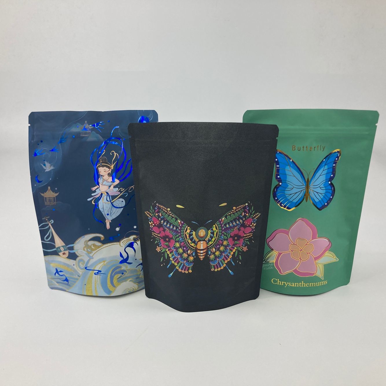 কাস্টম তৈরি স্পট ইউভি স্ট্যান্ড আপ প্যাকেট চকলেট বাদাম প্লাস্টিকের প্যাকেজিং ব্যাগ