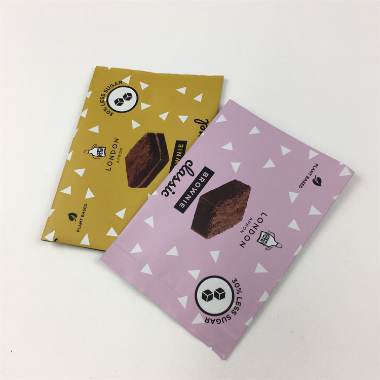 আর্দ্রতা প্রতিরোধী 200 গ্রাম পিছনের পাশের সীল ব্যাগ কুকিজ চকলেট টিয়ার নাচ ব্যাগ