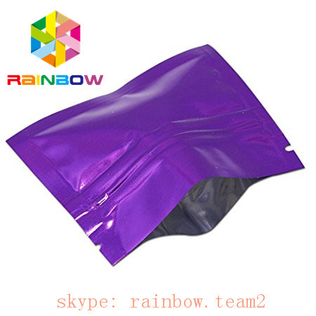 রঙিন 3 পাশ সিল ফ্ল্যাট মিনি ম্ললার ফয়েল ব্যাগ 1g hemp চা / ফুল খাদ প্যাকেজিং sachet