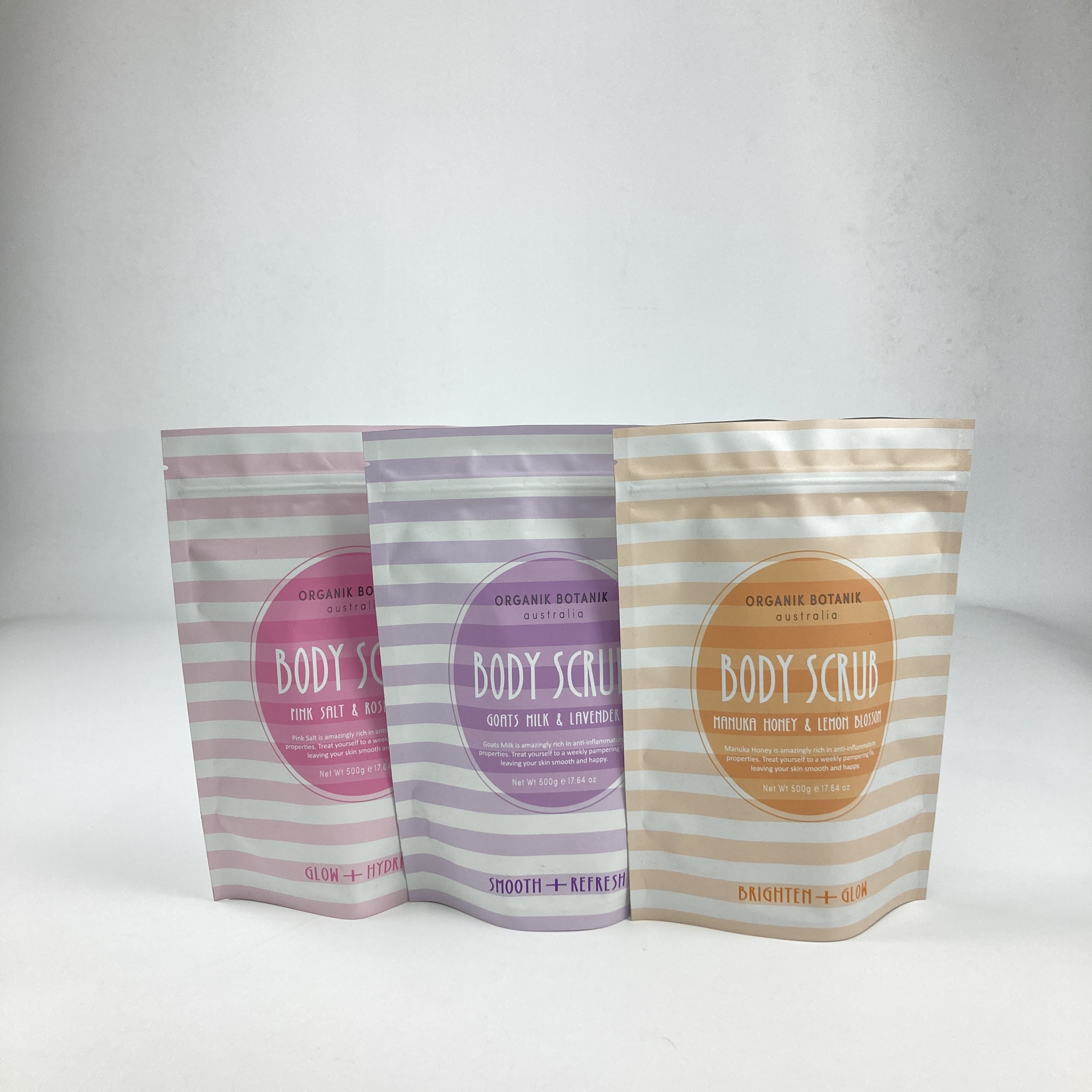 কাস্টম মুদ্রিত স্নান লবণ শরীরের স্ক্রাব স্ট্যান্ড আপ পকেট অ্যালুমিনিয়াম ফয়েল ব্যাগ