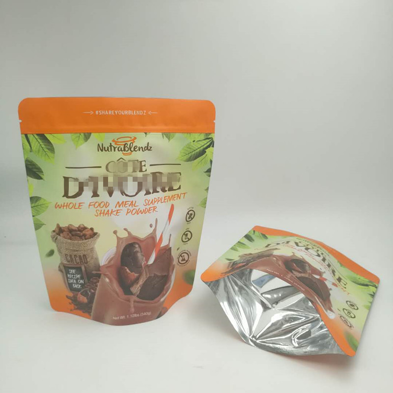 কুকি কাস্টমাইজড আকারের জন্য খাদ্য গ্রেড স্ট্যান্ড আপ জipper পাউন্ড Gravnre মুদ্রণ