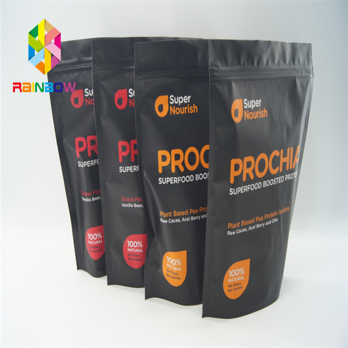 কাস্টমাইজড মুদ্রণ স্ট্যান্ড আপ ব্যাগ Snacks / ক্যান্ডি / বিস্কুট জন্য টিয়ার নোট