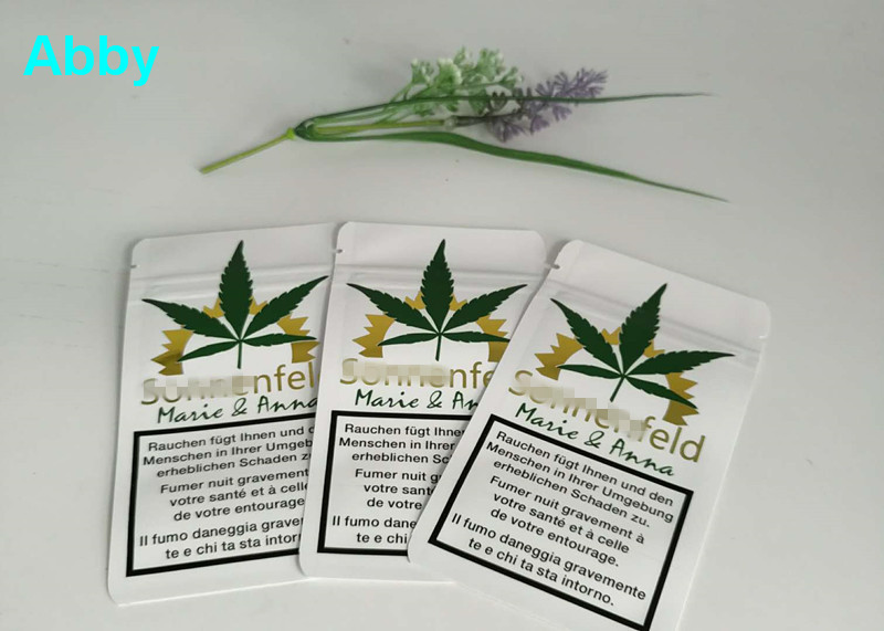 কাস্টমাইজড উপাদান সঙ্গে স্বর্ণ মুদ্রণ Reseableable প্লাস্টিক ব্যাগ সিএমওয়াইকে রঙ