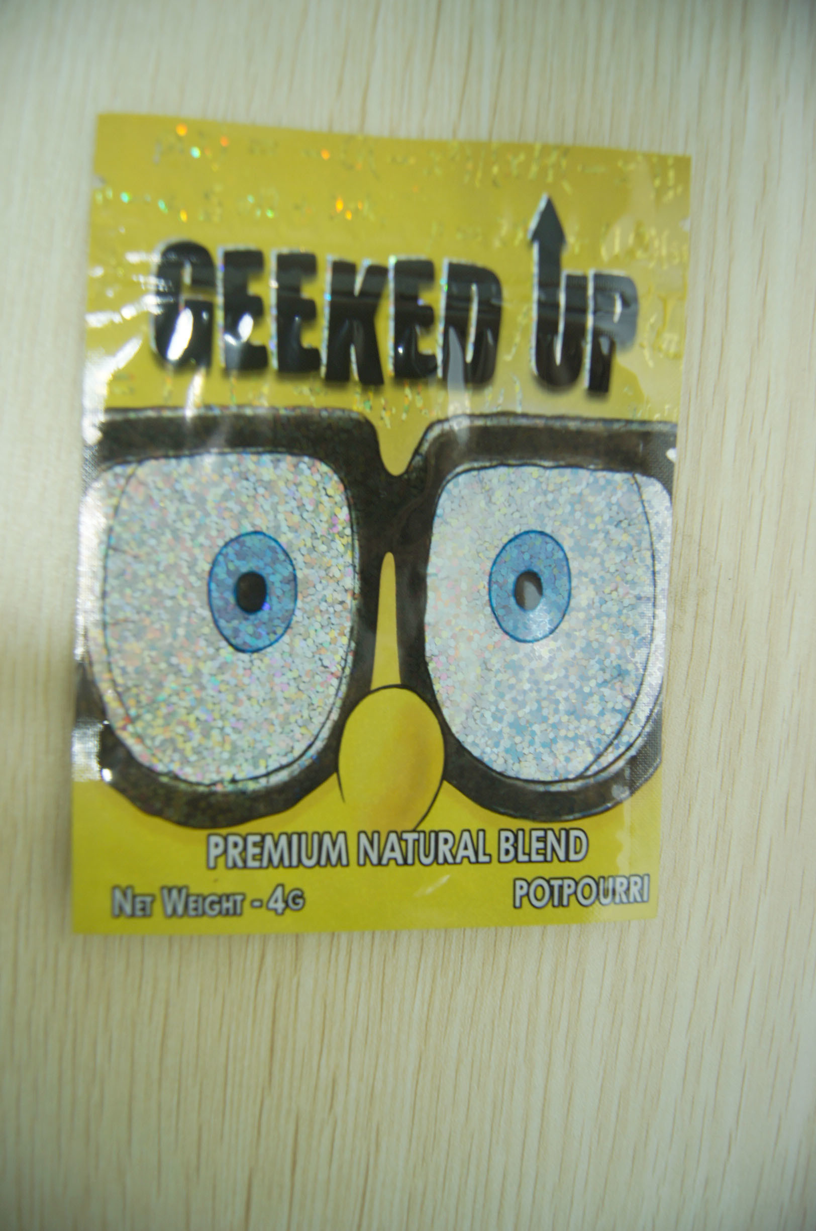 অ্যাম্বার লিফ হার্বাল ধূপ প্যাকেজিং, নিরাপত্তা তিন সাইড সীল পাউন্ড 4 জি