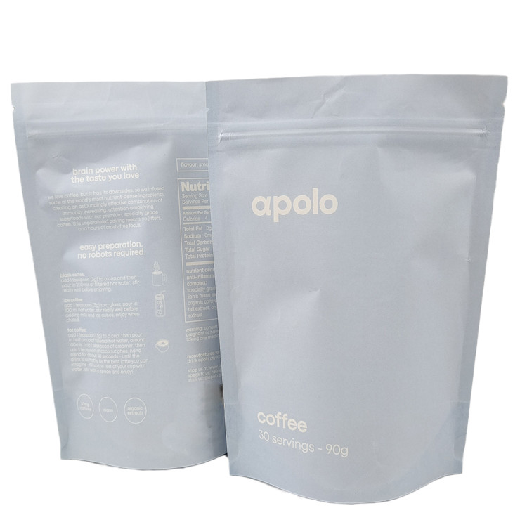 জিপার ডিজিটাল প্রিন্টের সাথে বায়োডেগ্রেডেবল ক্রাফ্ট পেপার ব্যাগ কাস্টমাইজ করুন গামি ক্যান্ডি প্যাকেজিং