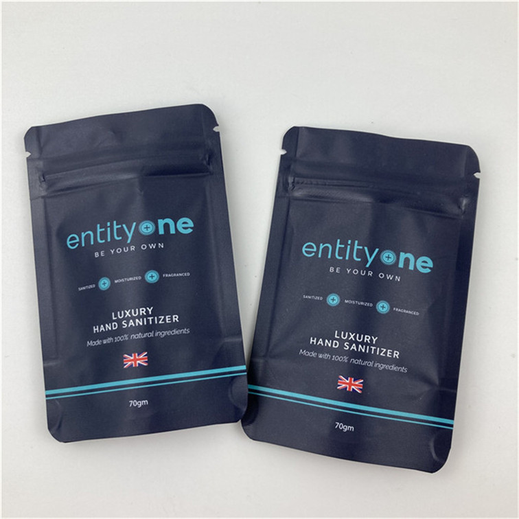 কাস্টম লোগো প্রিন্টেড স্ট্যান্ড আপ পাউচ, জিপার সহ, ম্যাট ফিনিশ, অ্যালুমিনিয়াম ফয়েল ফুড গ্রেড উপাদান ডয়প্যাক