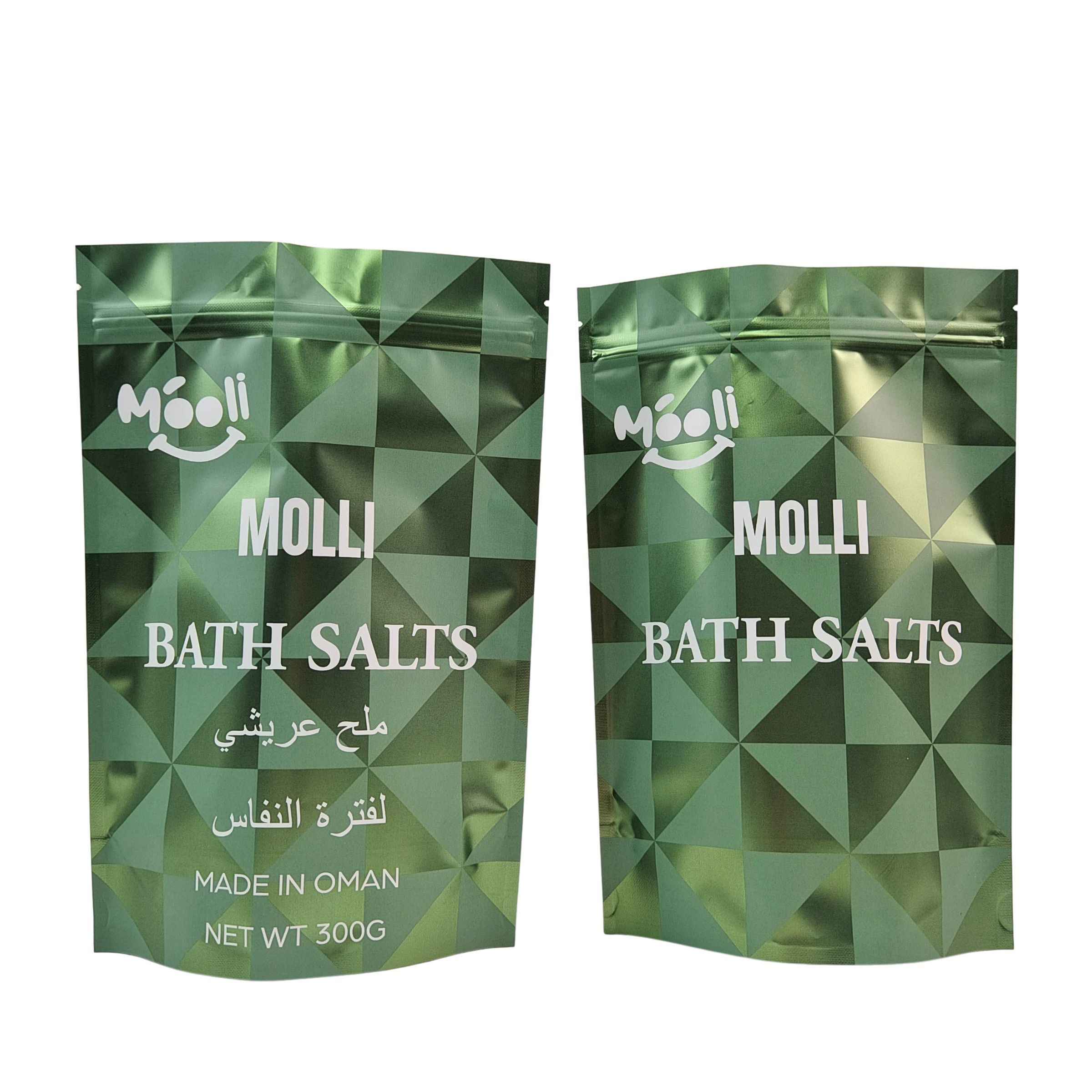 স্ট্যান্ড আপ প্লাস্টিক প্যাকেজিং জন্য শরীরের স্ক্রাব পকেট স্নান লবণ প্রাকৃতিক Soak Mylar ব্যাগ সঙ্গে জিপার