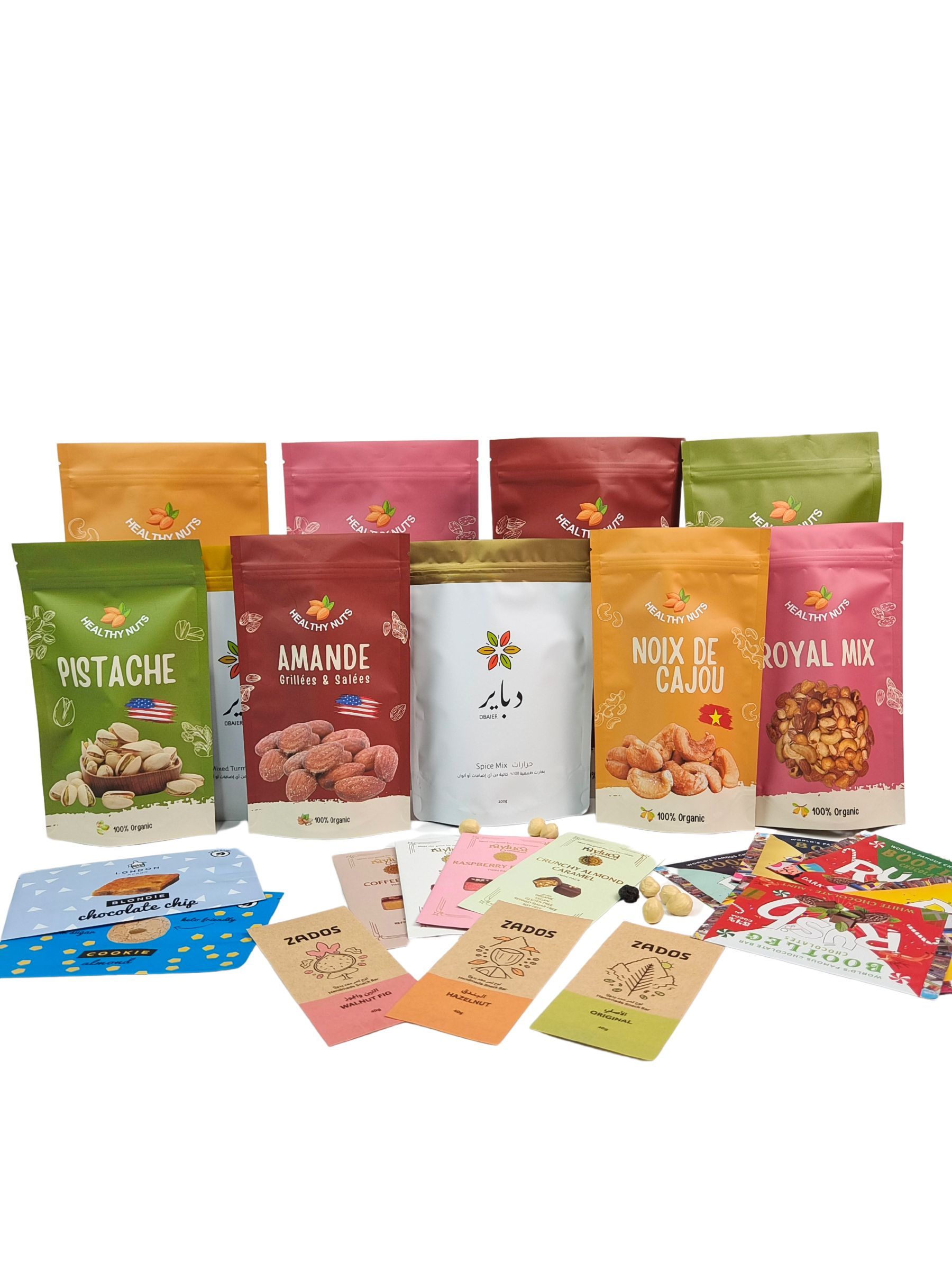 বায়োডেগ্রেডেবল ফুড গ্রেড স্ন্যাক প্যাকেজিং তাপ সীল অ্যালুমিনিয়াম ফয়েল জিপার ব্যাগ বাদামের জন্য চা কফি পোষা প্রাণী খাদ্য