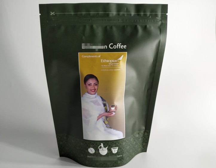 প্লেটযুক্ত কাস্টম প্লাস্টিক পাউচ প্যাকেজিং জিপ ভালভ সঙ্গে শীর্ষ সীল