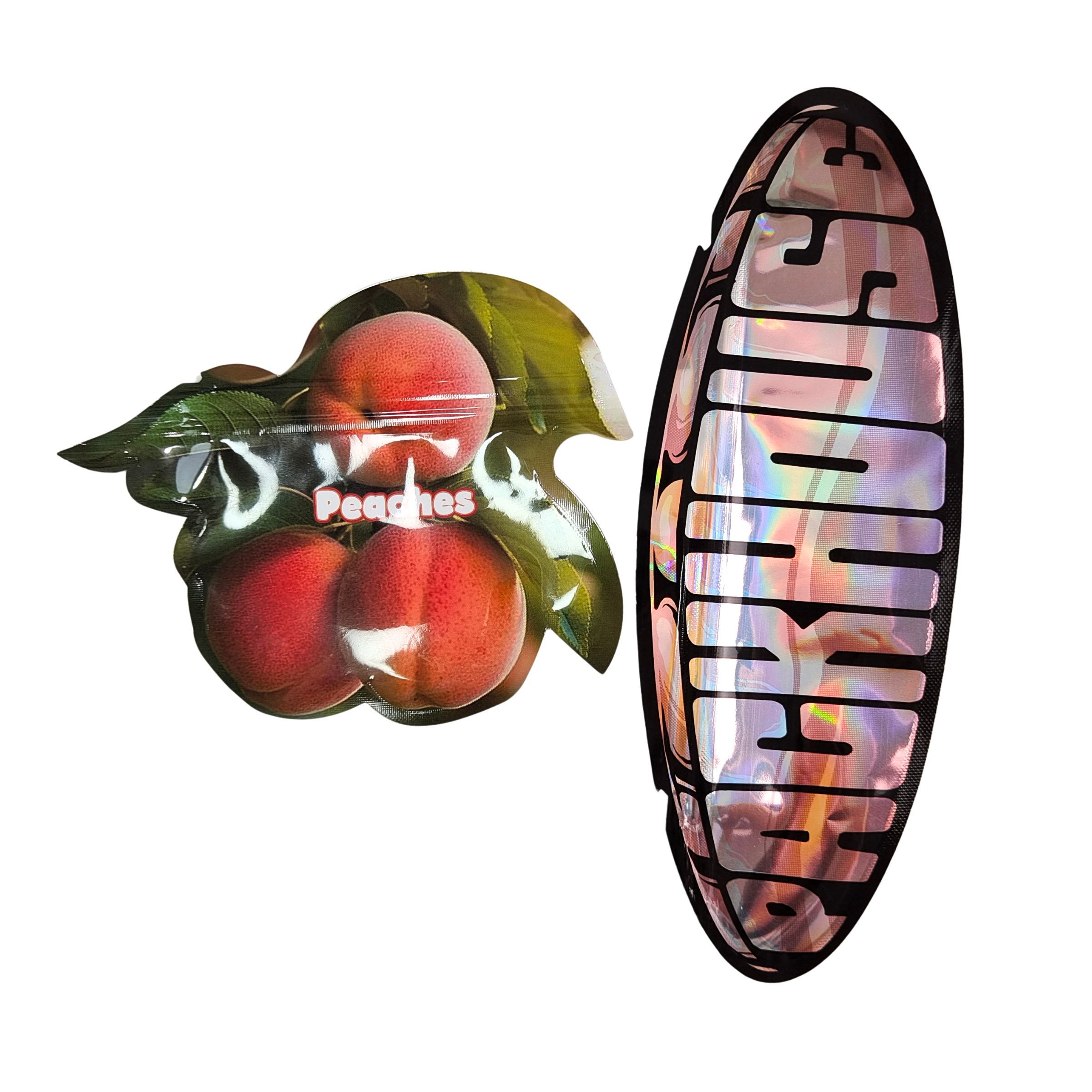 মুদ্রিত মাইলার ব্যাগের ভিতরে ভেষজ তামাক ভোজ্য গামি কুকি প্যাকেজিং চকচকে তাপ সীল বিশেষ আকৃতির প্লাস্টিক ব্যাগ