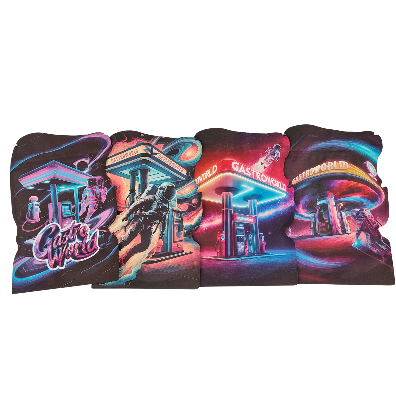 অনিয়মিত আকৃতির ডাই কাট মাইলার ব্যাগ কুকি গাম্বির জন্যধূমপান পিইটি প্লাস্টিকের ব্যাগ