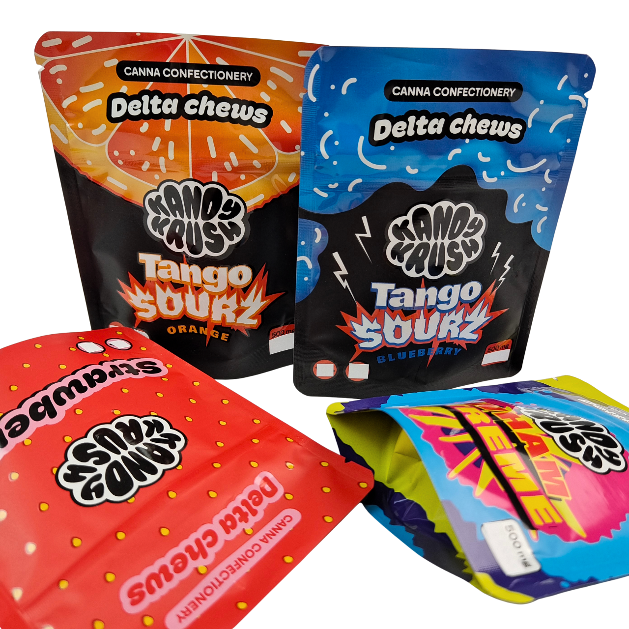 রেনবো কাস্টম প্রিন্টেড ৩.৫ গ্রাম ৮ম স্ট্যান্ড আপ মylar ব্যাগ, খাদ্যদ্রব্য, গন্ধ নিরোধক, কুকি, গামি, ক্যালি প্যাক কম্বো-এর জন্য বিশেষ আকারের ব্যাগ