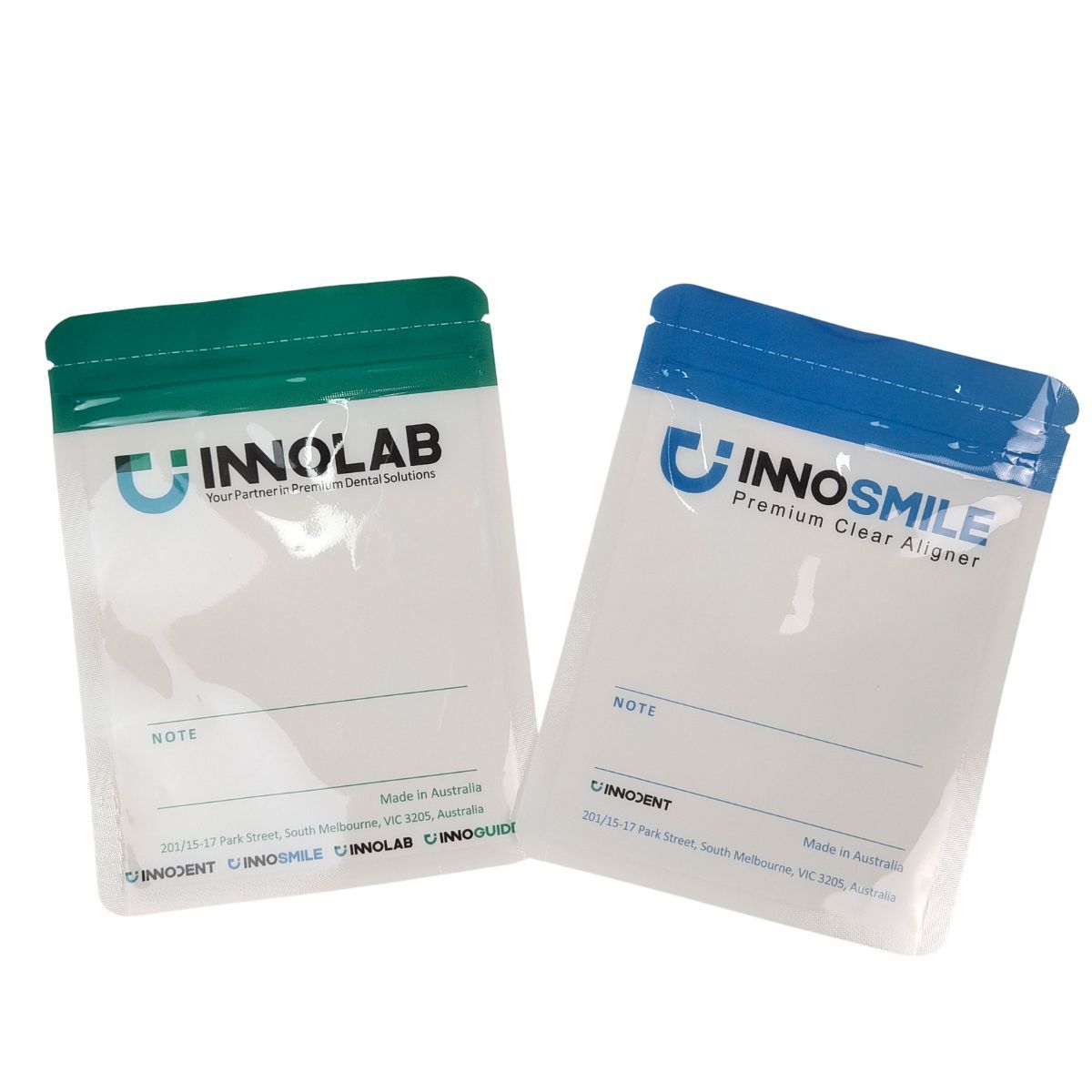 দাঁতের জন্য কাস্টমাইজযোগ্য সাদা জিপার ব্যাগ পরিষ্কার সমন্বয়কারী প্যাকেজিং একপাশ পরিষ্কার তাপ সীল এবং লোগো সমন্বয় সঙ্গে