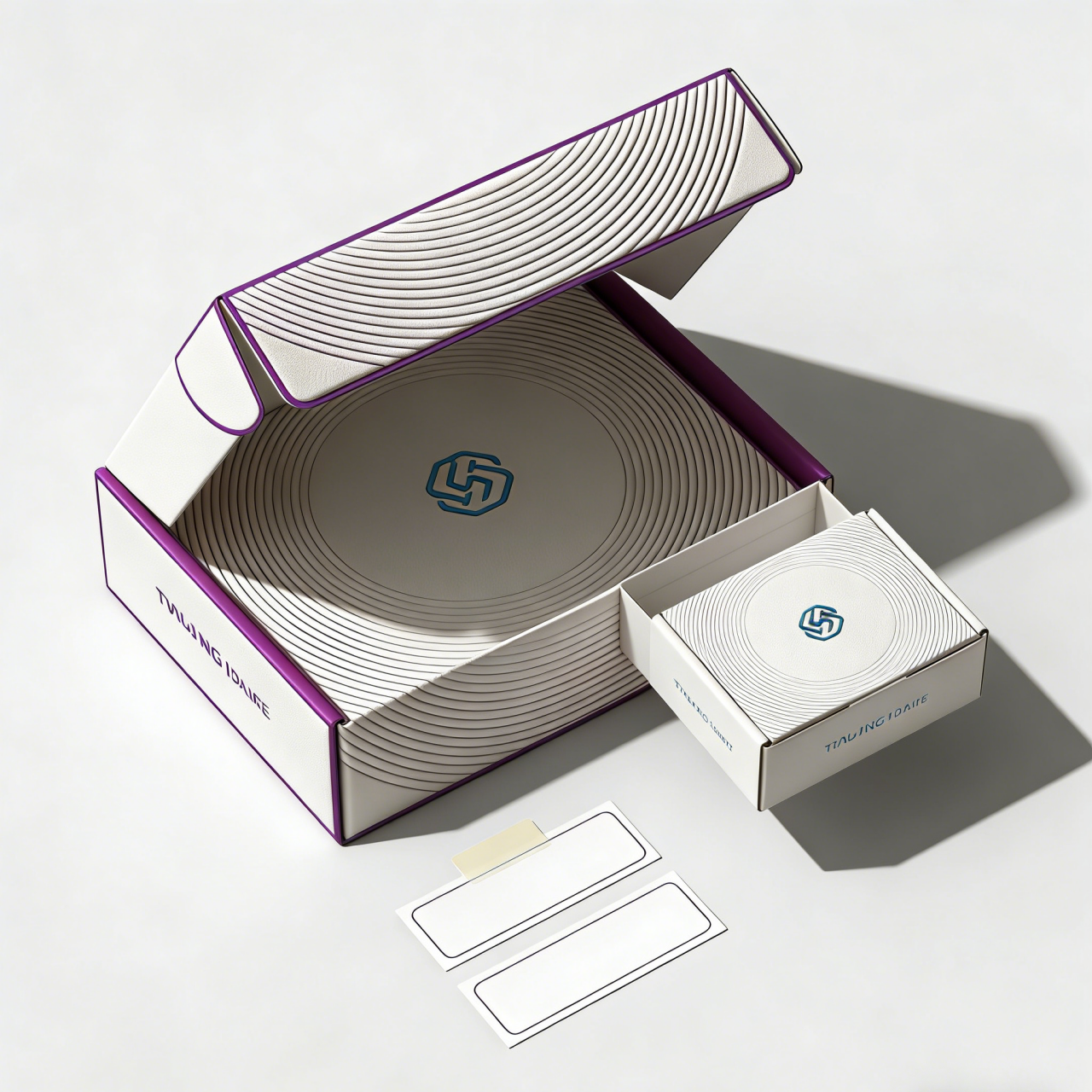 কাস্টম বায়োডিগ্রেডেবল উপহার মেলিং ফোল্ডার, ম্যাট ল্যামিনেশন এবং কাস্টম লোগো সহ