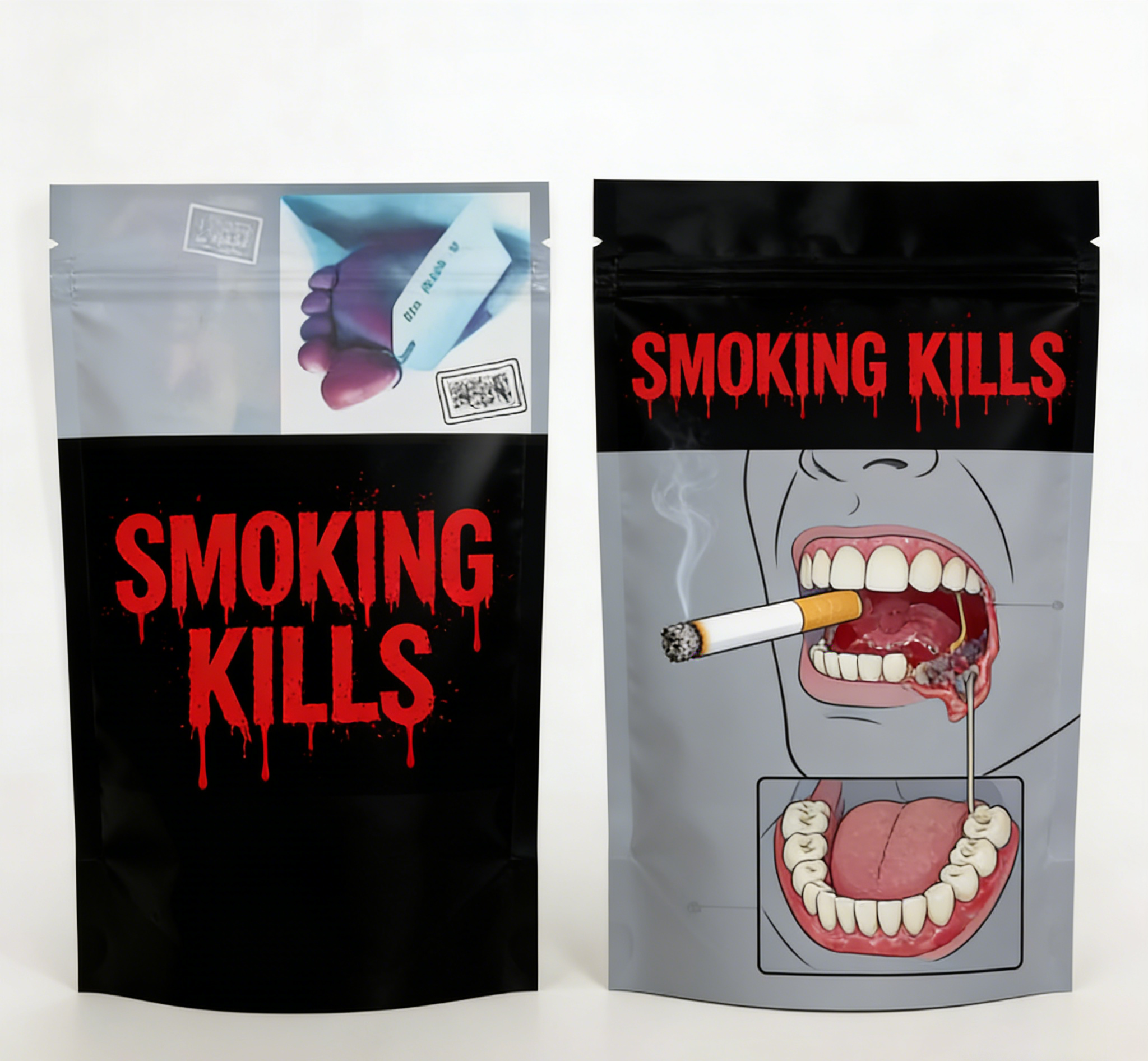 কাস্টম মুদ্রিত ফুড গ্রেড গন্ধ প্রতিরোধী মাইলার জিপলক ব্যাগ স্ন্যাক প্যাকেজিং জন্য স্ট্যান্ড আপ পকেট