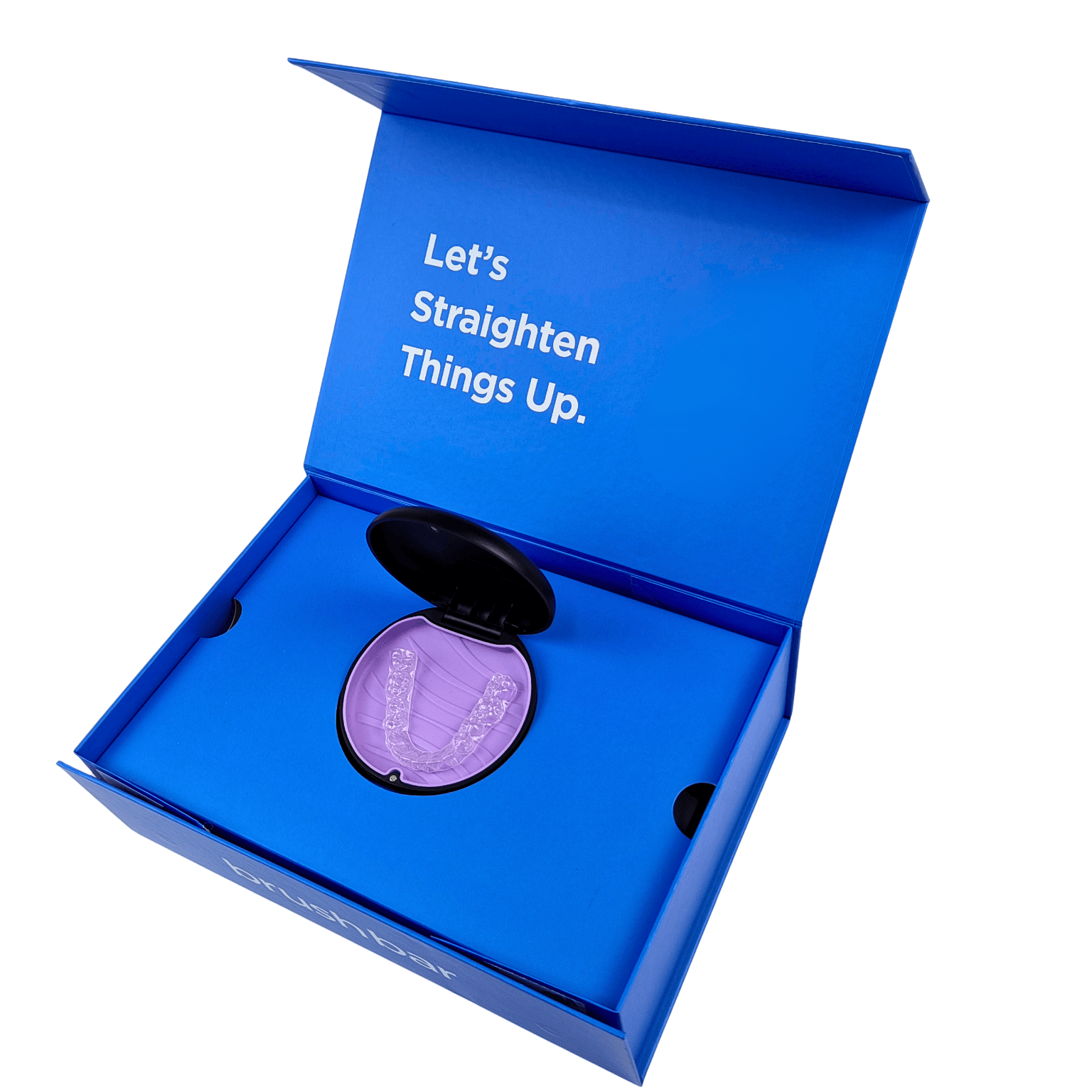 অর্থোডন্টিক অ্যালাইনার প্যাকেজিংয়ের জন্য 350 গ্রাম পুরুত্বের সাথে কাস্টমাইজড ভাঁজযোগ্য চৌম্বকীয় ডেন্টাল ব্রেসেস কিট বক্স