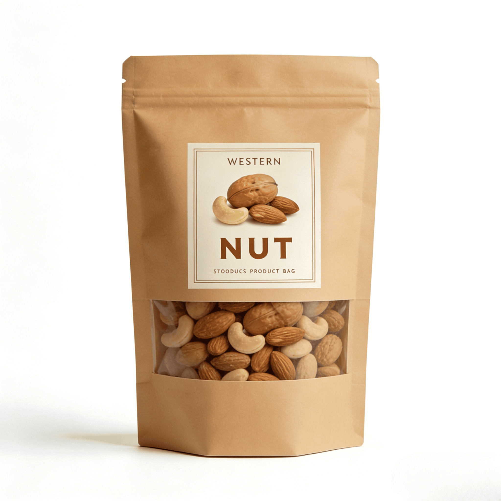 কাস্টমাইজড ডিজিটাল প্রিন্টিং ক্রাফ্ট পেপার তাপ সীল উইন্ডো সঙ্গে স্ট্যান্ড ব্যাগ জন্য পোষা প্রাণী খাদ্য & স্ন্যাকস আর্দ্রতারোধী