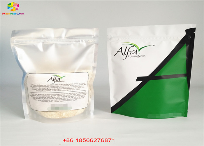 পরিষ্কার সিলভার প্লাস্টিকের পাইচ প্যাকেজিং Reclosable জিপ লক ব্যাগ অ্যালুমিনিয়াম ফয়েল