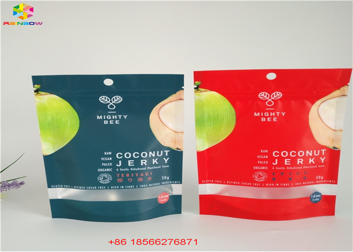 অ্যালুমিনিয়াম ফয়েল ব্যাগ প্লাস্টিকের পাইচ শীর্ষ Ziplock সঙ্গে তিনটি সাইড প্যাকেজিং প্যাকেজিং