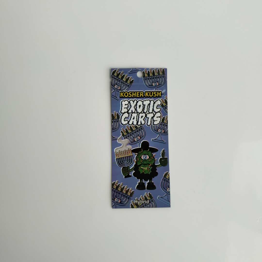 পুনঃব্যবহারযোগ্য প্লাস্টিকের পাইচ প্যাকেজিং বহিরাগত কার্ট স্বর্ণের টিপ Mylar ব্যাগ Ziplock সঙ্গে