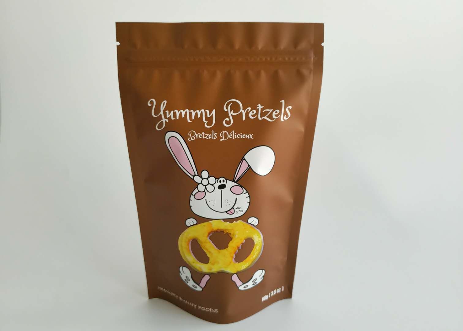 অ্যালুমিনিয়াম ফয়েল স্তরিত স্ট্যান্ড আপ কে ব্যাগ শুকনো গরুর মাংস স্ন্যাক প্যাকেজিং টেকসই