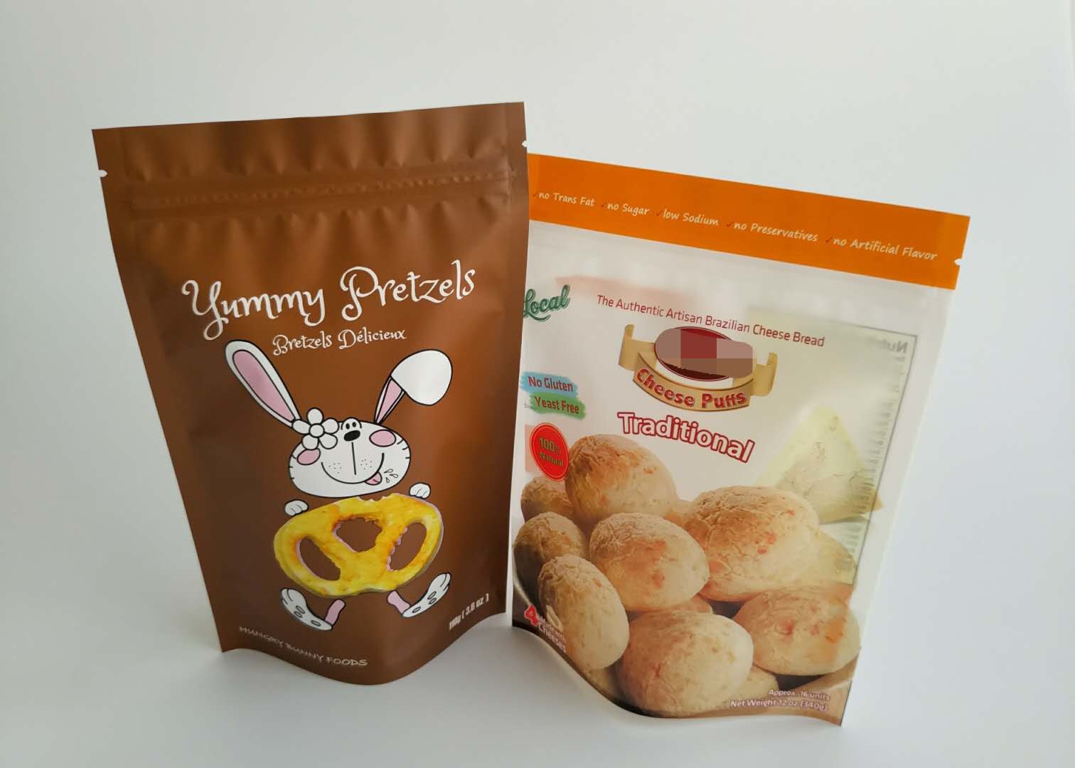 অ্যালুমিনিয়াম ফয়েল মাছ খাদ্য প্লাস্টিকের পেষণকারী প্যাকেজিং জিপের সাথে মুদ্রণ মুদ্রণ