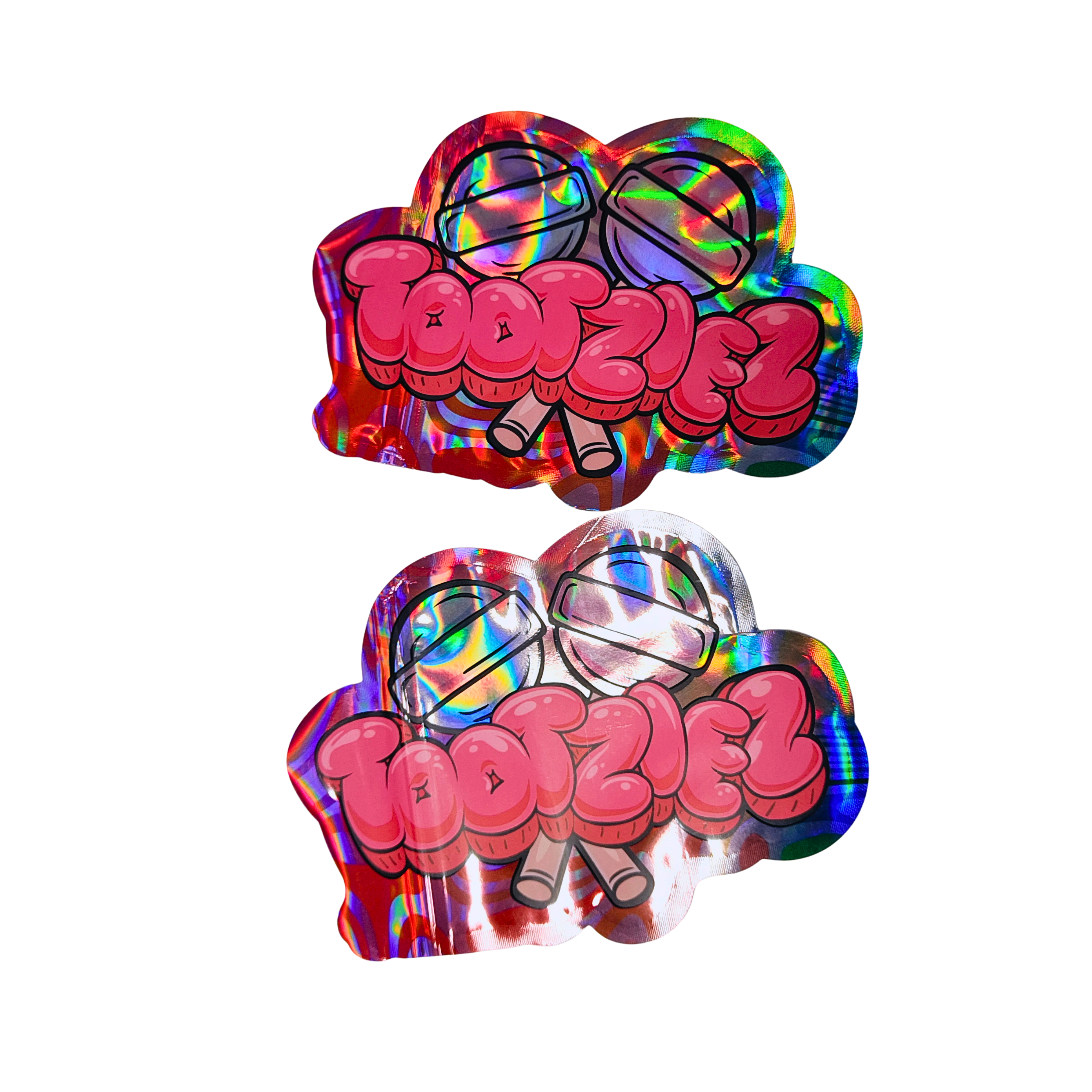 পুনরায় বন্ধযোগ্য জিপার সহ কাস্টম হোলোগ্রাফিক মাইলার ব্যাগ - গন্ধ প্রতিরোধী, খাদ্য গ্রেড উপাদান, এবং স্ন্যাক প্যাকেজিংয়ের জন্য কাস্টমাইজযোগ্য নকশা