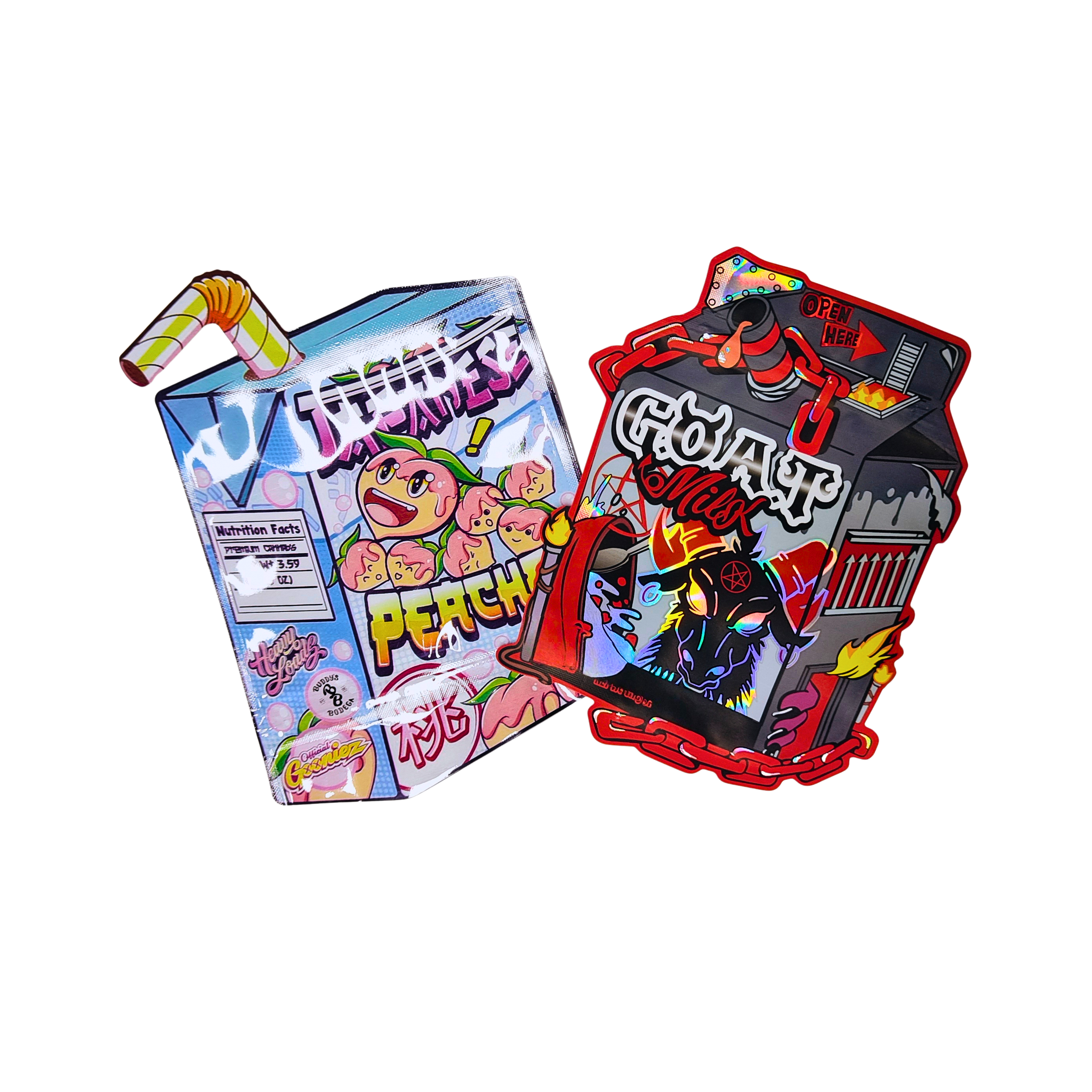 পাইকারি কাস্টম মুদ্রিত বিশেষ আকৃতির গাম্মি ফুলের ব্যাগ 3.5 7g স্ট্যান্ড আপ শিশু প্রুফ পকেট লোগো সহ