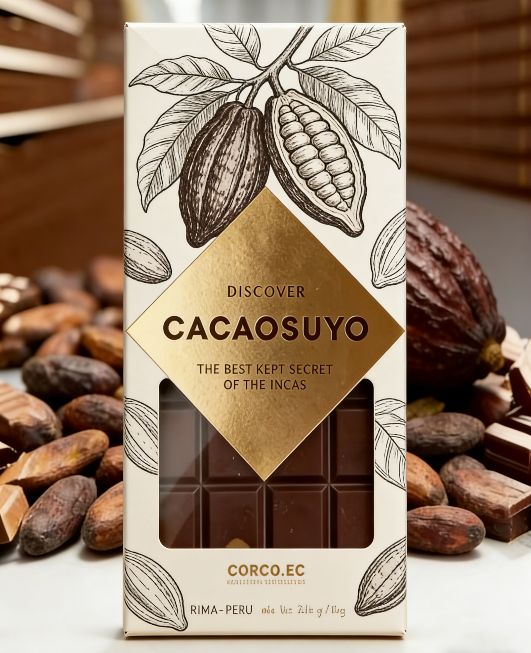 কাস্টম ক্রাফট পেপার বক্স প্রিন্টেড বায়োডিগ্রেডেবল ফুড গ্রেড পেপারবোর্ড চকলেট বার প্যাকেজিং বক্স ক্লিয়ার উইন্ডো এম্পটি গিফট বক্স