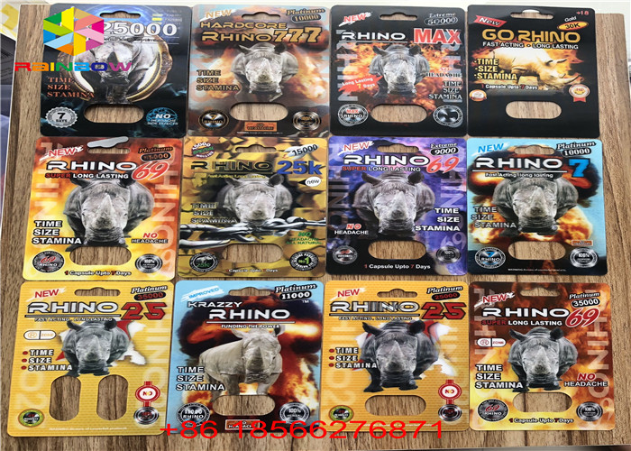 পুরুষ উন্নততা ব্লিস্টার কার্ড প্যাকিং ভাঁজ কাগজ কাস্টম R7-5000 R7-3000