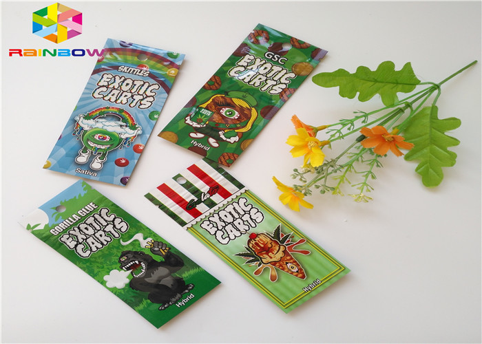 ভেষজ ধূপ Reseableable প্লাস্টিক ব্যাগ AC1003 CBD Vape তেল কার্তুজ প্যাকেজিং ফলিত