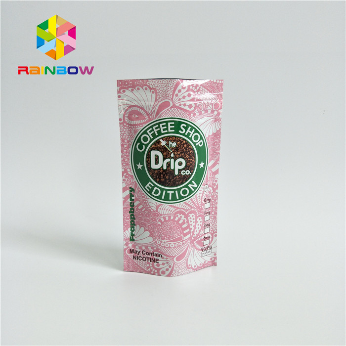 Laminated উপাদান প্লাস্টিকের পাইচ প্যাকেজিং Ziplock এক ওয়ে ভালভ সঙ্গে ব্যাগ দাঁড়ানো