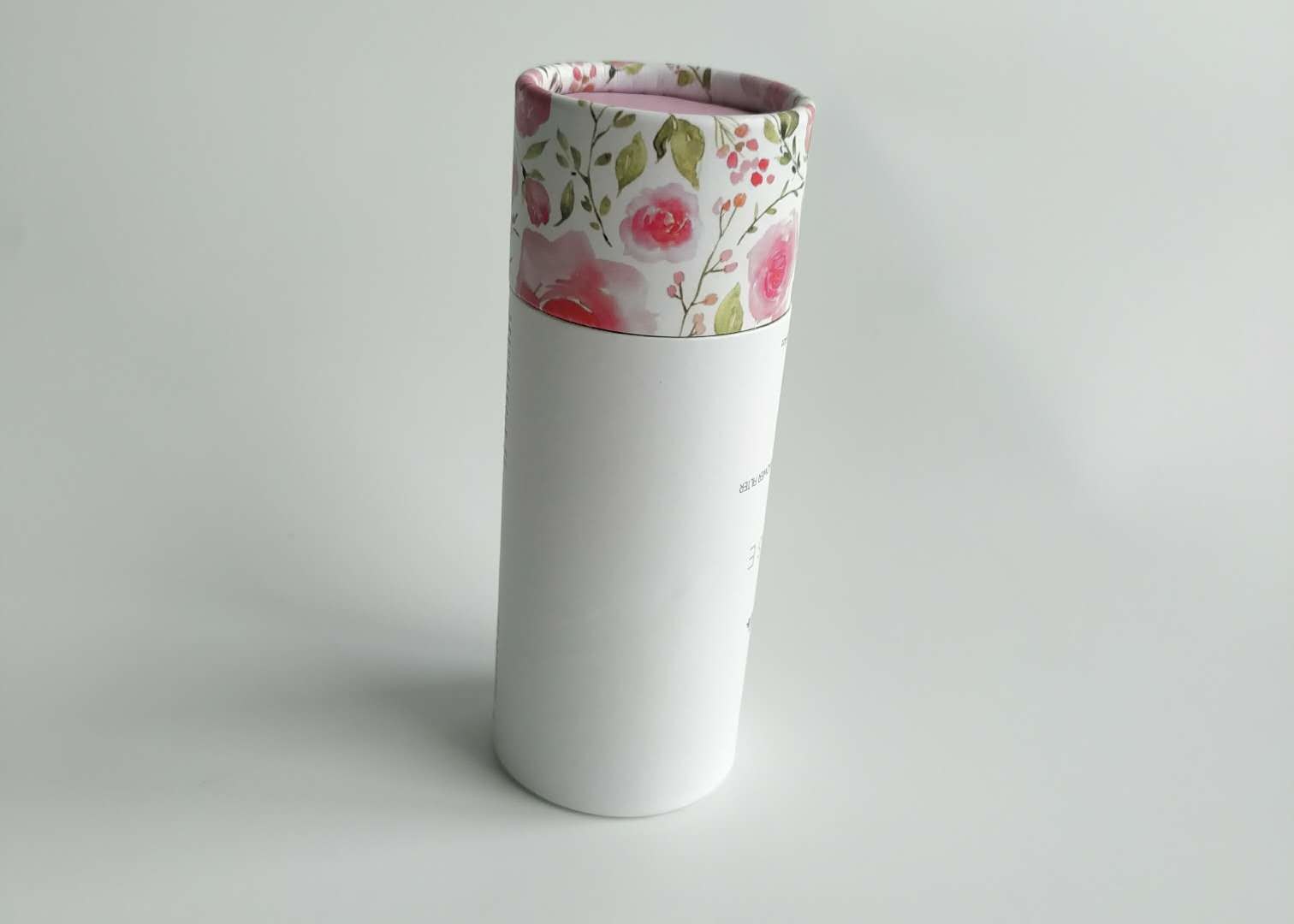 সিলিন্ডার কাস্টম মুদ্রিত কাগজ বক্স প্যাকিং জন্য প্রসাধনী কাগজ পিচবোর্ড