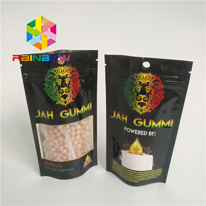 প্রিন্টেড ফয়েল ল্যামিনেট মায়লার জিপলক স্ট্যান্ড পাউন্ড এমএমজে আগাছা ক্যানভাস প্যাকেজিং