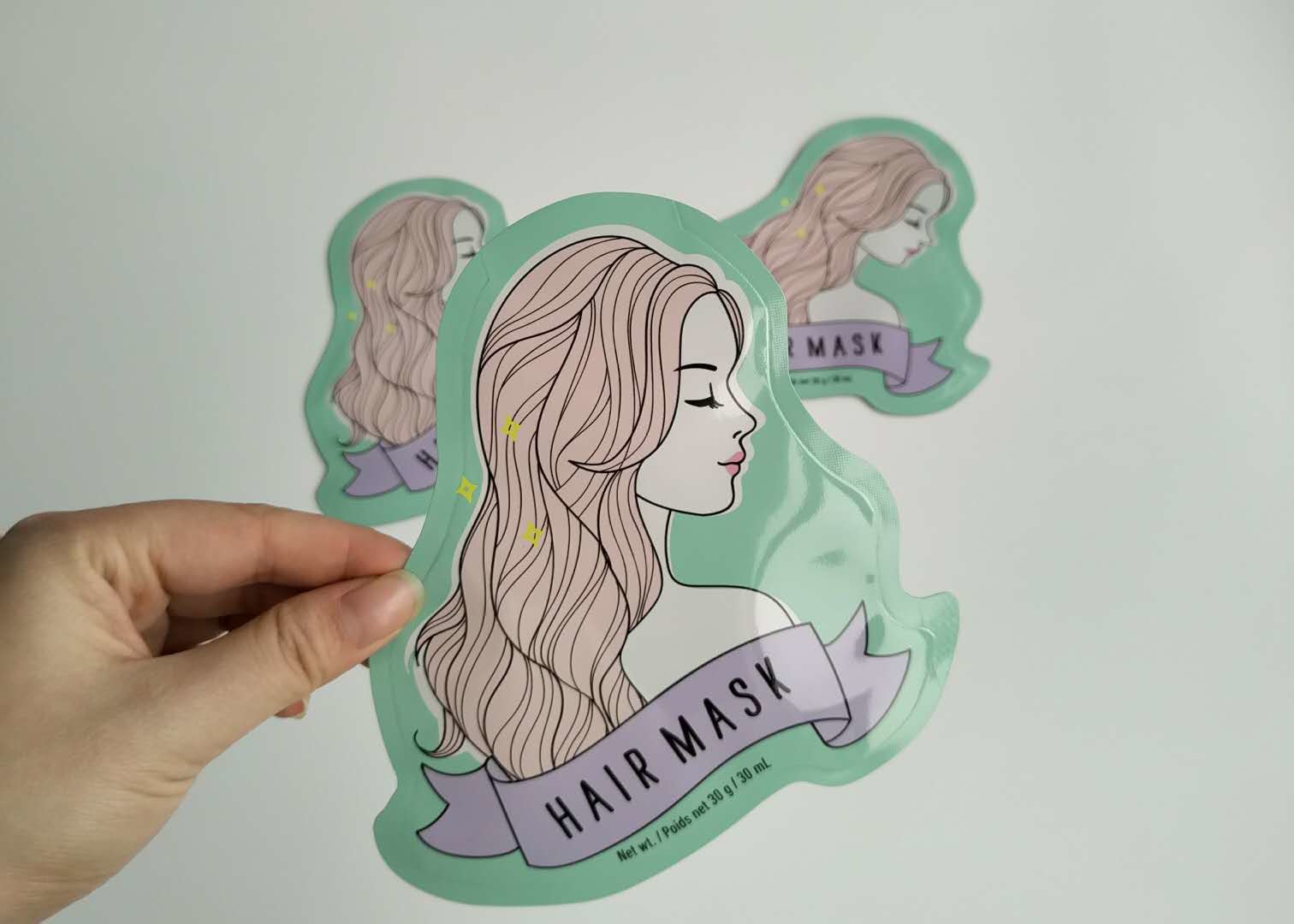 বিশেষ আকার অ্যালুমিনিয়াম ফয়েল সাইড Gusset প্লাস্টিক প্রসাধনী ব্যাগ মুখের পত্রক মাস্ক প্যাকেজিং