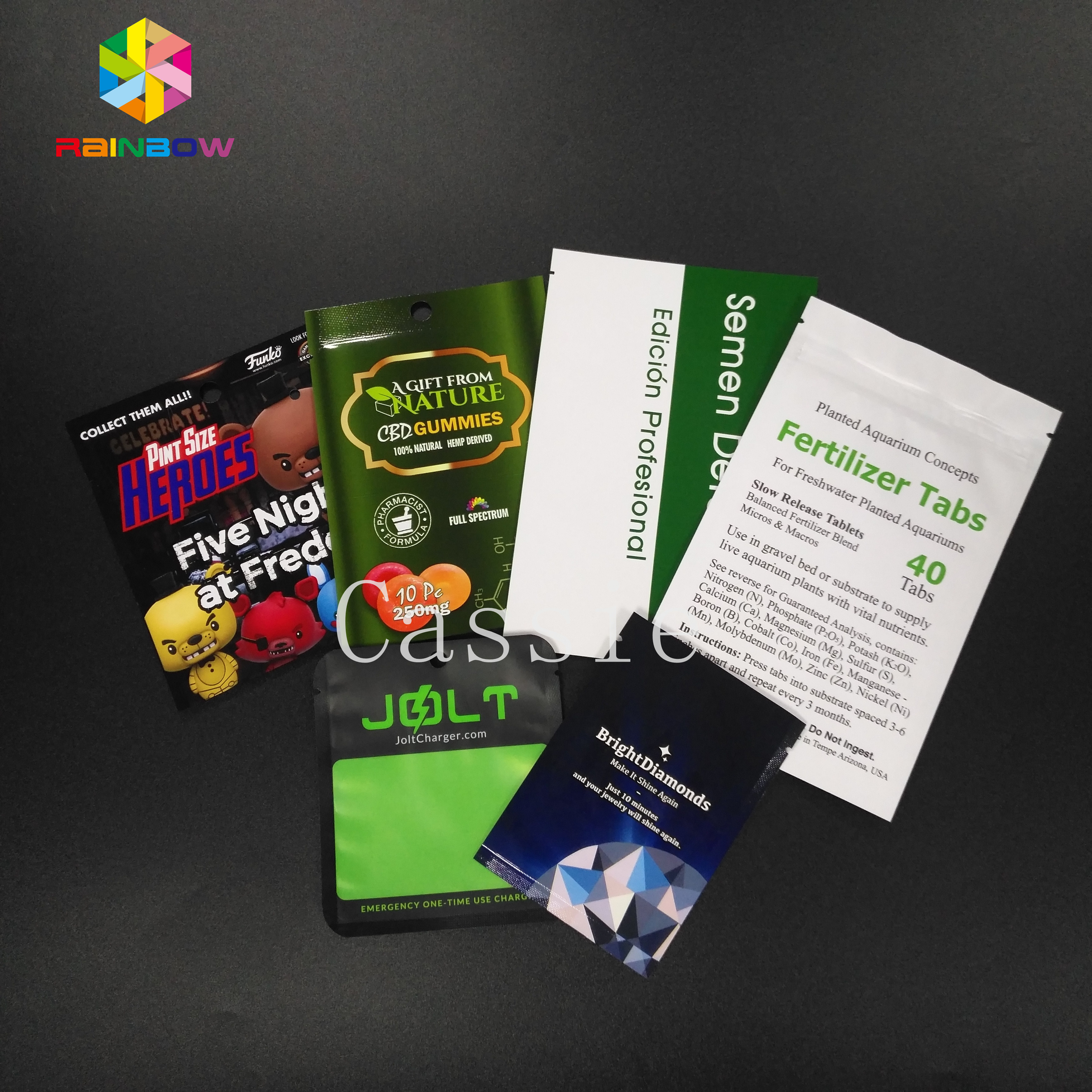 অঙ্গরাগ মুখের মাস্ক আপ জিমার পাউচ ব্যাগ প্লাস্টিক প্যাকেজিং উপাদান আর্দ্রতা প্রুফ স্ট্যান্ড