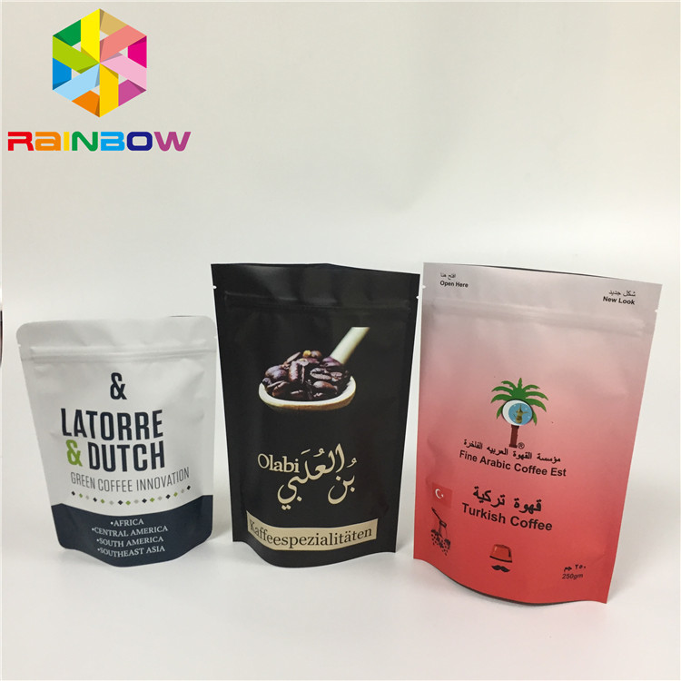 MOPP কাস্টম মুদ্রণ অ্যালুমিনিয়াম ফয়েল ব্যাগ ভালভ সঙ্গে আর্দ্রতা প্রুফ জিপার লক