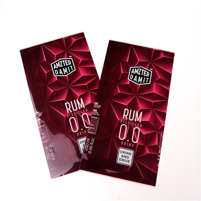 সম্পূর্ণ রঙ প্রিন্ট পিইটি তাপ সঙ্কুচিত হাতা পানীয় লেবেল সঙ্কুচিত কাস্টম লোগো তাপ সংবেদনশীল