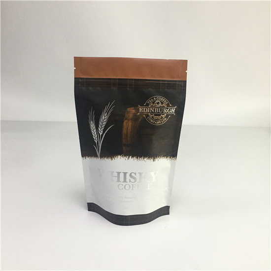 Laminated অ্যালুমিনিয়াম ফয়েল Ziplock আপ প্যাচ স্ট্যান্ড, ভালভ সঙ্গে সিল প্লাস্টিকের ব্যাগ